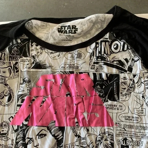 Disney Star Wars girls night gown nightgown sleep shirt Xl NWT - Picture 2 of 4